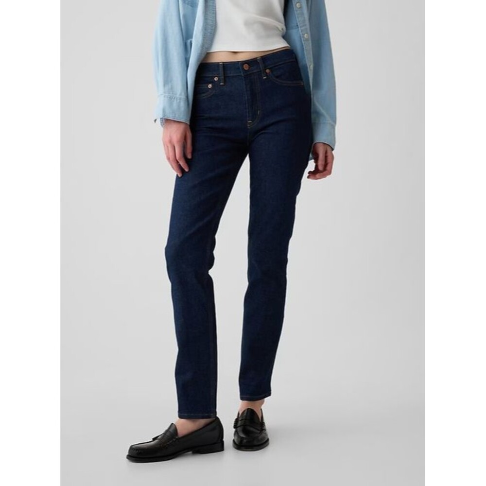 Gap Vintage Slim Jeans Womens 32 14 Blue Dark Wash Mid Rise NEW